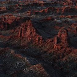 Sunset  Gansu Province 