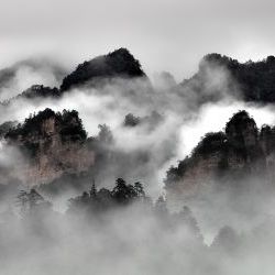 Mist Mountains  in Zhangjiajie 