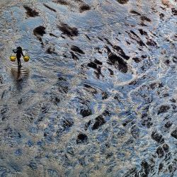 Abstract  Blue Beach 