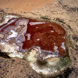 Aerial Salt Lake  Desert