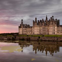 Chateau De Chambord At Sunrise 